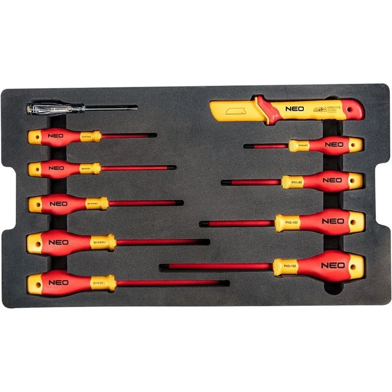 Coffret d'outillage électricien 52 pcs - NEO TOOLS - 01-311 avec Poignée Ergonomique