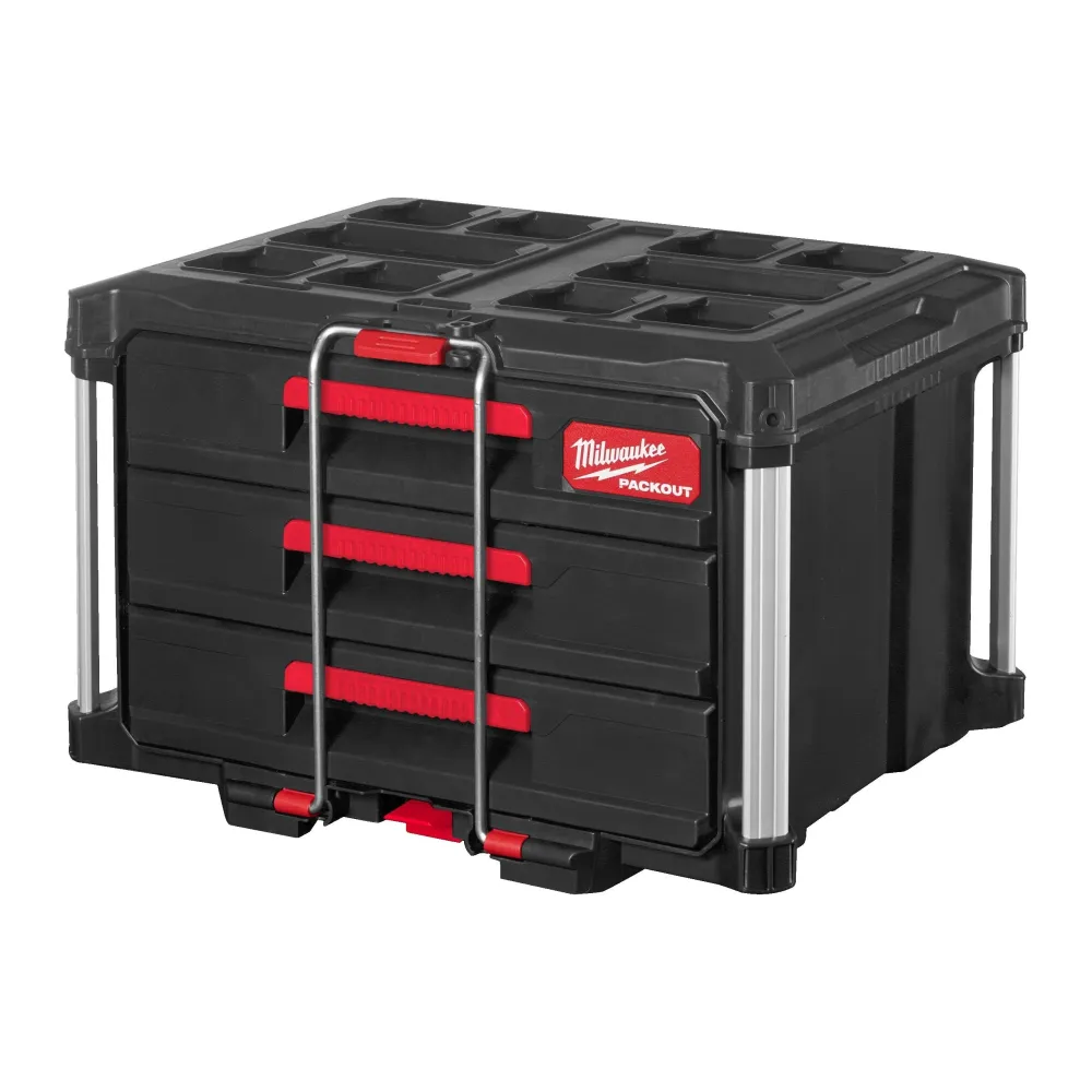 Coffret à outils Milwaukee PACKOUT™ - 3 tiroirs avec Garantie à Vie