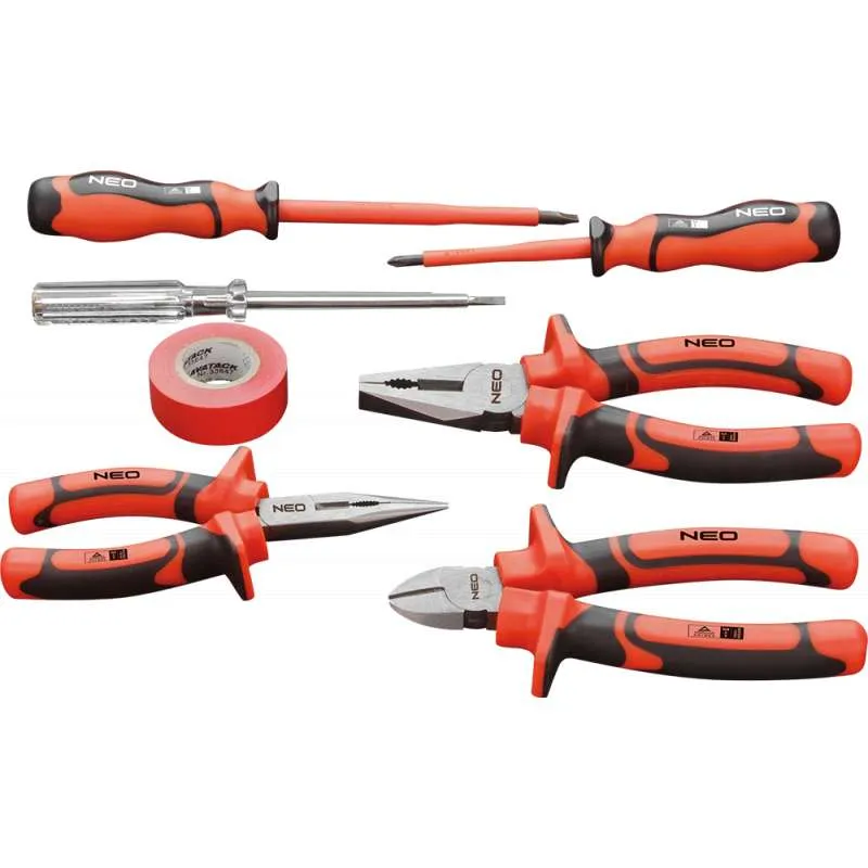 Montage Coffret de 7 outils isolés 1000 V NEO TOOLS 01-305