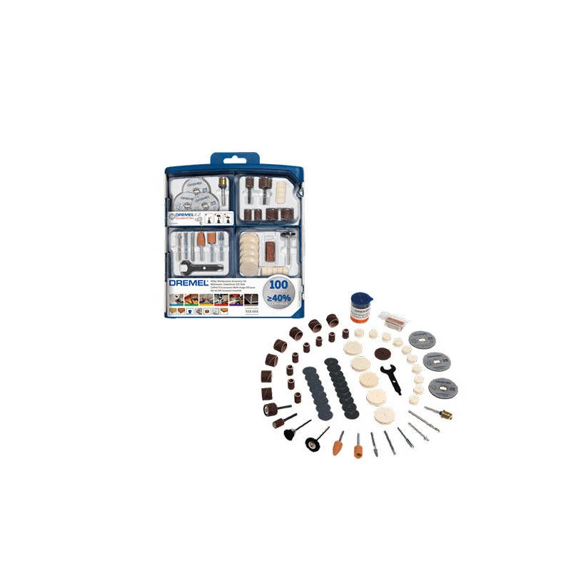 Serrage Coffret de 100 accessoires multi-usage (723) DREMEL 2615S723JA