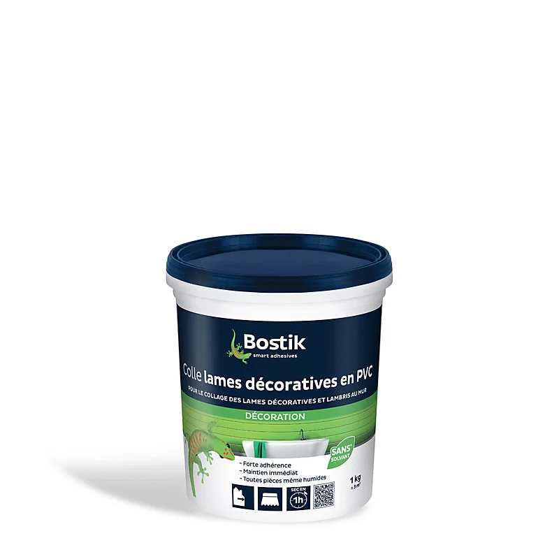Colle polyuréthane Colle lame décorative et lambris en VINYLE murale Bostik 1kg