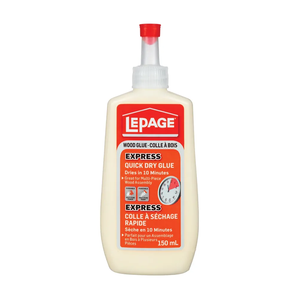 Professionnel Haute Adhérence Colle à séchage express pour assemblage en bois, 150 ml