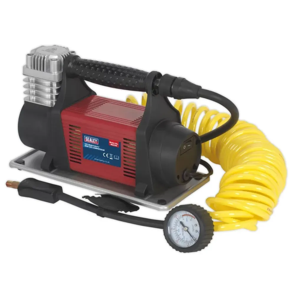 Sealey MAC06 12V Heavy Duty Portatif Air Compressor