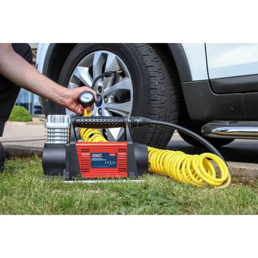 Sealey MAC06 12V Heavy Duty Portatif Air Compressor