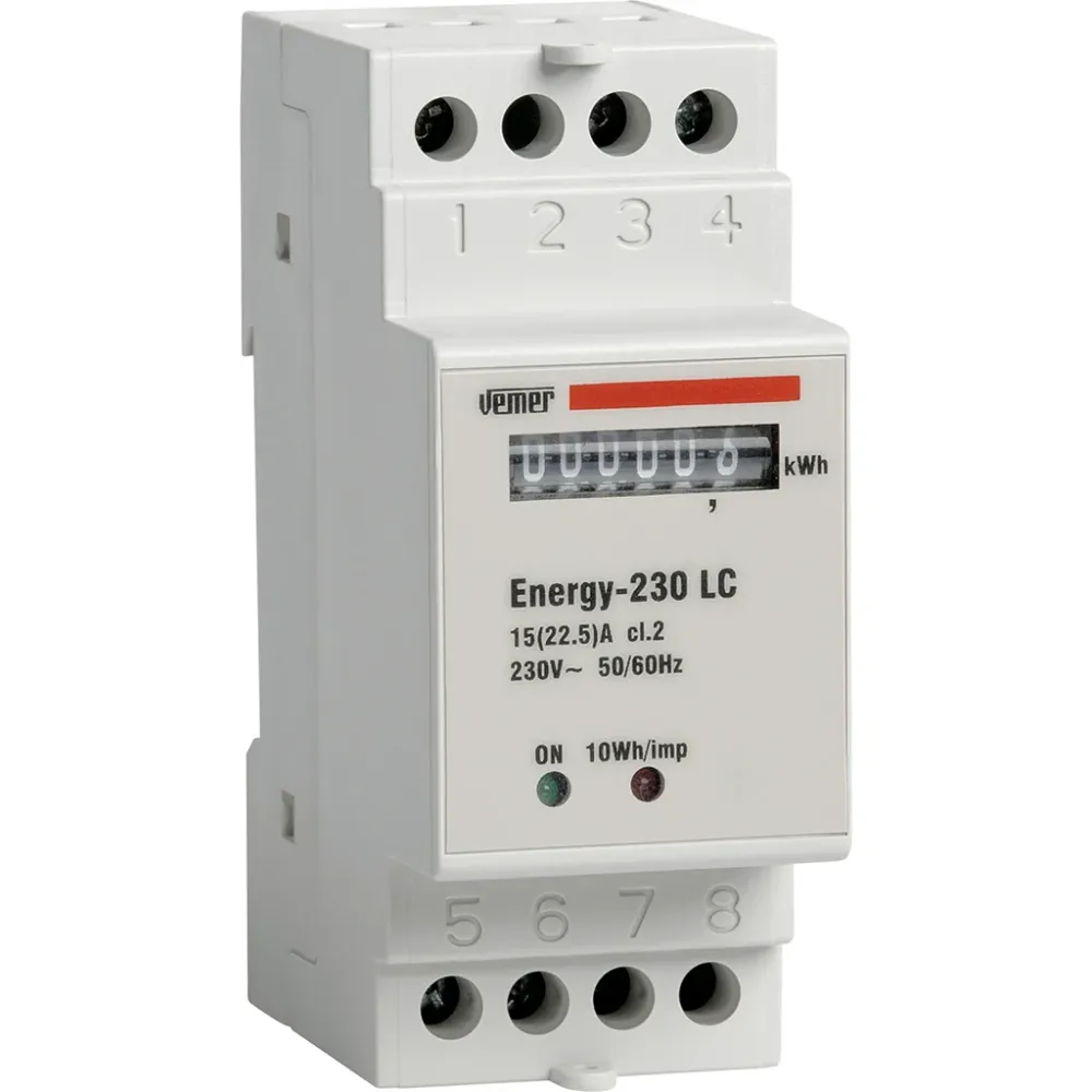 Interrupteur connecté CONTATORE DI ENERGIA DIN PER CONTROLLO CONSUMI VEMER VN960100