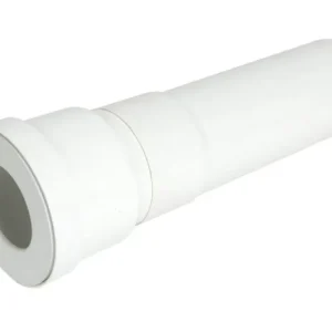 Pipe WC droite diamètre 100 mm longueur 40 cm VINYLE réf. QW3340 NICOLL pour installation murale