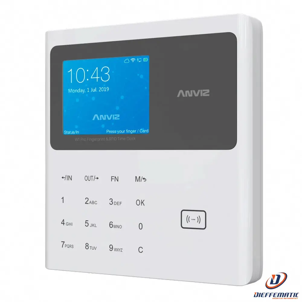 Anviz W1C-Pro Controllo Presenze avec Garantie Constructeur