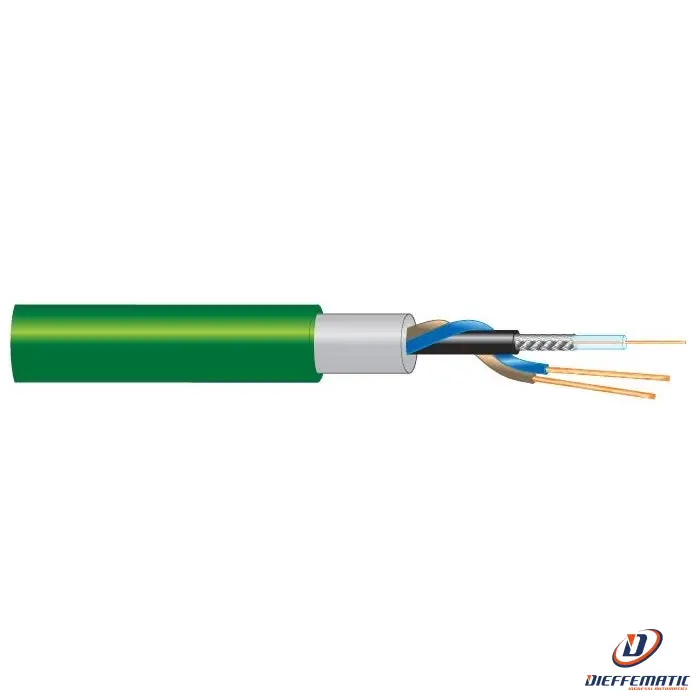 Cavo Rg174+2X0.50 D.G. Prospecta Z1854 100 Mt pour installation murale