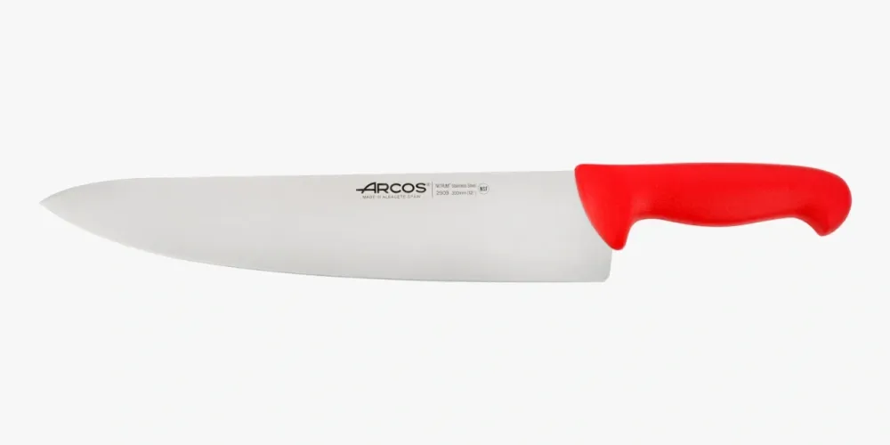 Couteau de chef lame grand rouge 2900 300 mm