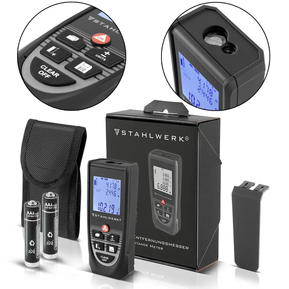 Laser Steelworks Remantant couteau L-60 ST jusqu'à 60 mmètres de distance avec dispositif de mesure numérique, distance et...