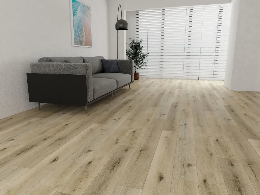 LAME VINYLE CLIPSABLE CHENE CLAIR (5,5mm d'épaisseur) sous-couche intégrée, garantie 20ans avec vis et chevilles incluses