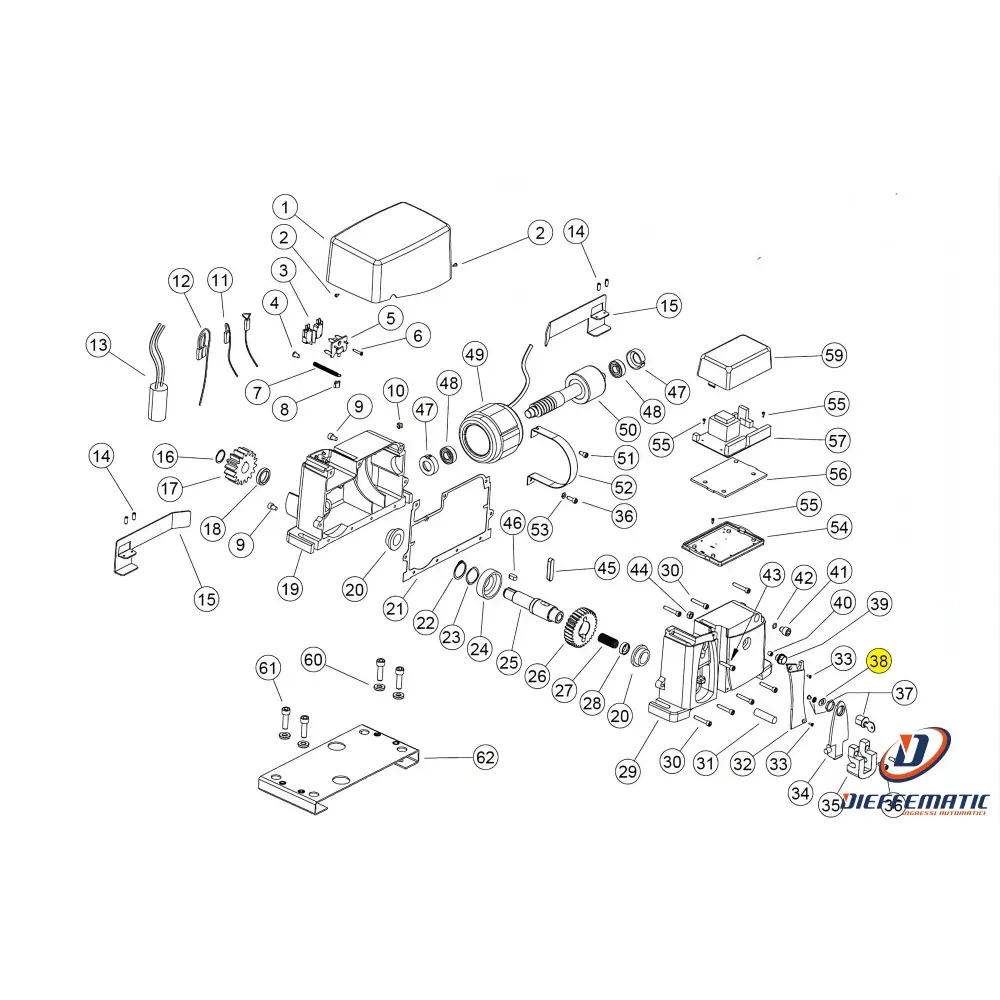 111900/1 Levetta Ovale Ag Future Kv10 Ricambio avec régulation numérique