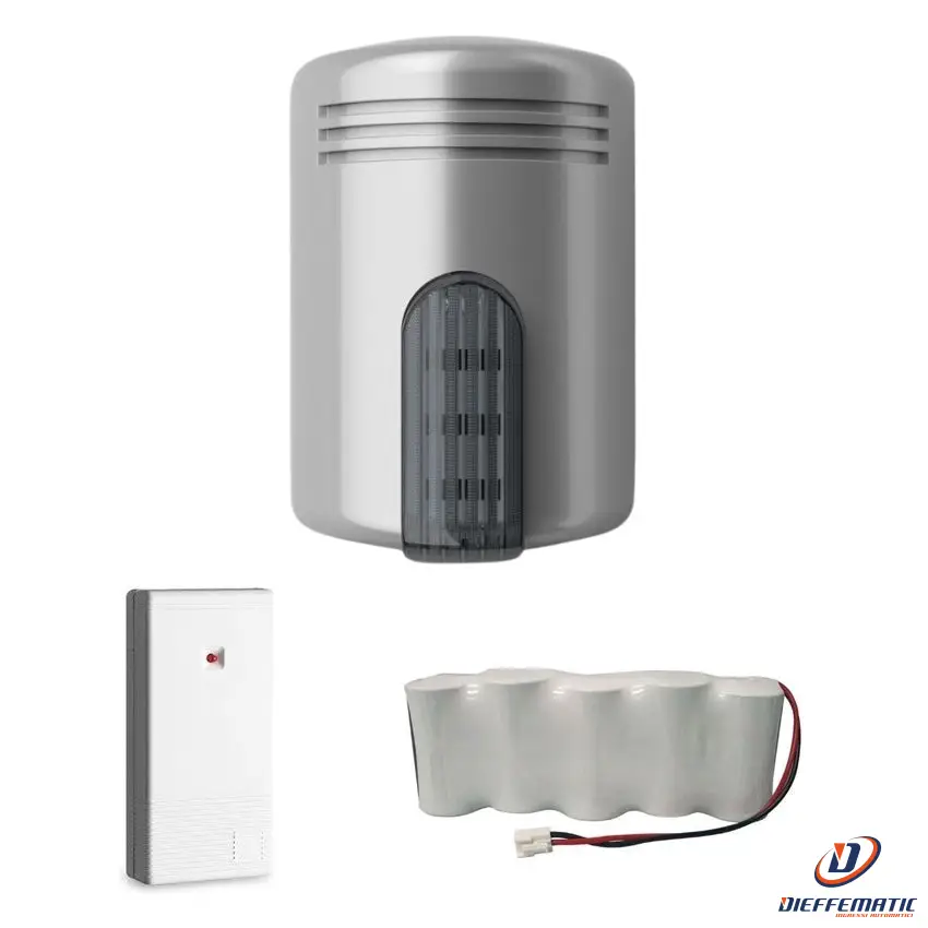 Signalisation d'issue Venitem 20.202.501 Kit Sirena Doge As1 Acciaio / Fumè + Atx3 + Tba7,5V Sicurezza
