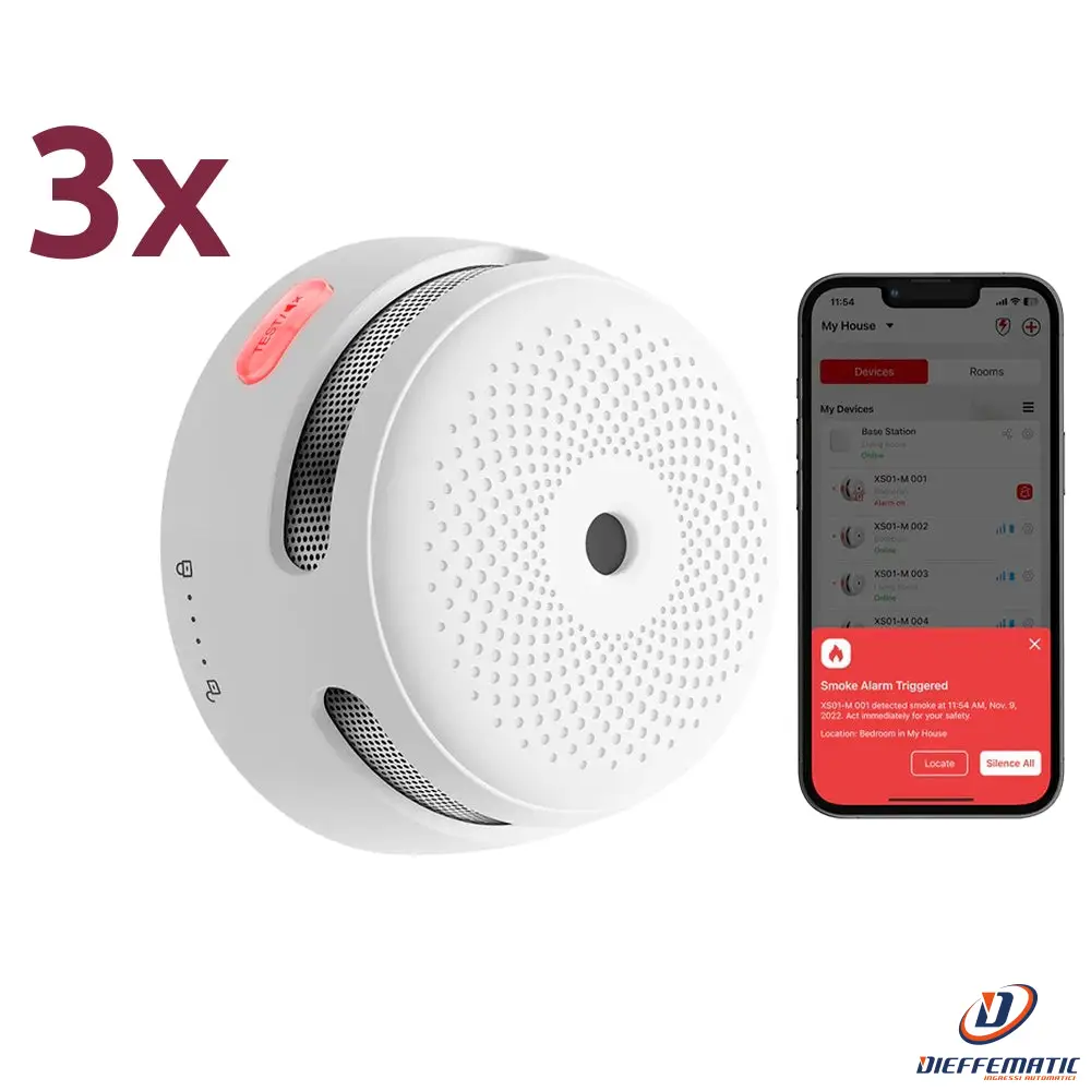 X-sense XS01-M-3PACK Pack di 3 portatif rilevatori di fumo standalone