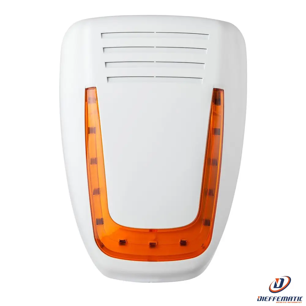 Lance incendie Venitem Mose Ls Bianco Opaco / Arancio 20.200.106 Sirena Da Esterno Sicurezza