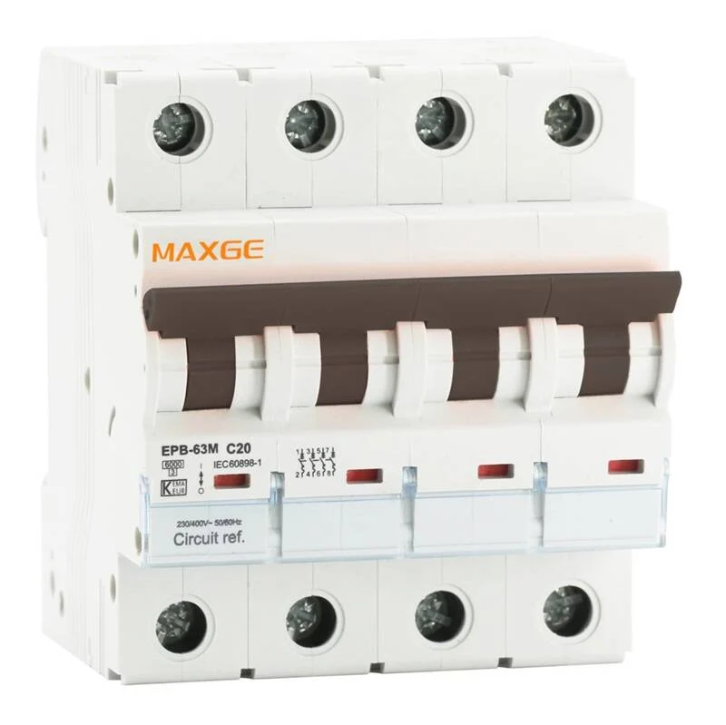 Disjoncteur Alpha+ CC 1000 VCC 4P Courbe C 6 kA MAXGE
