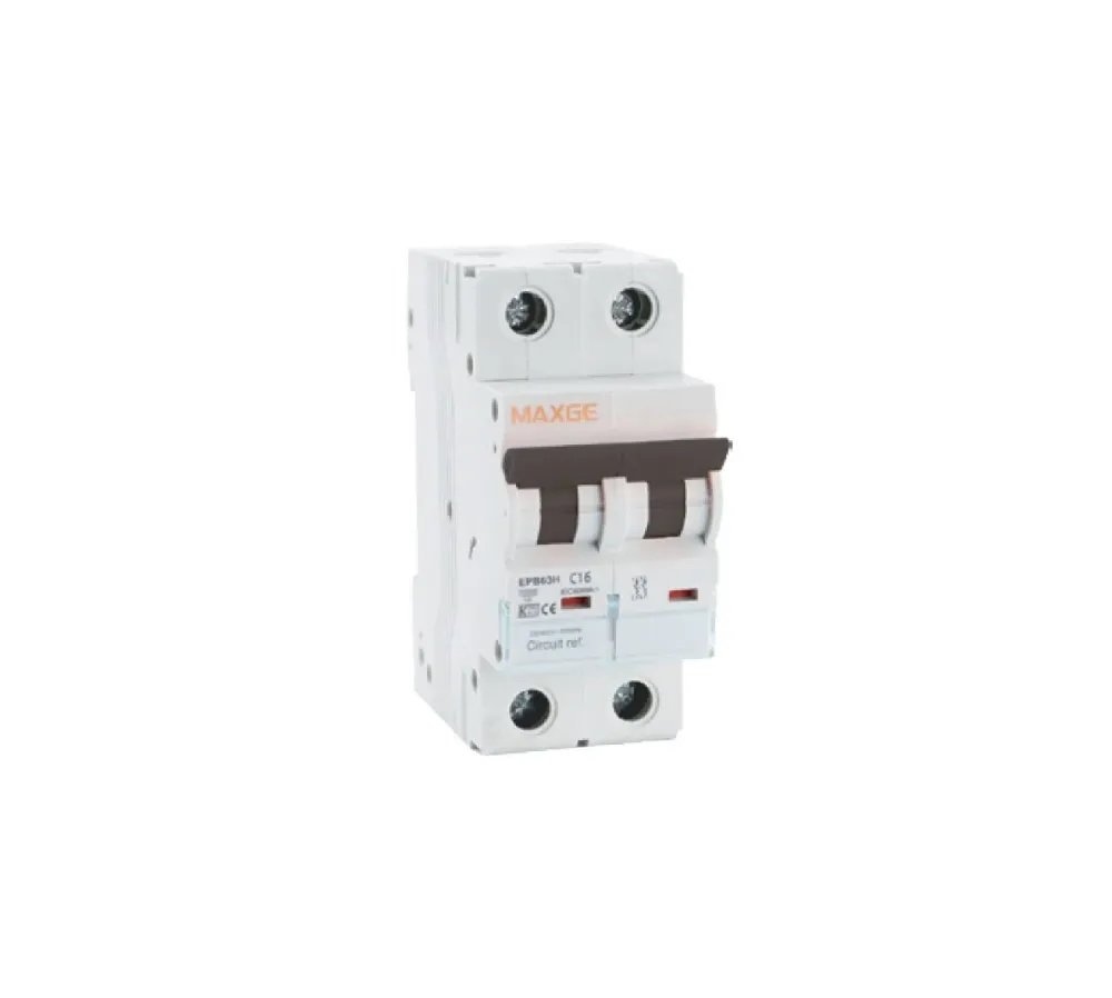 Disjoncteur MAXGE Alpha+ 1P+N et 2N 6A 4kA courbe C