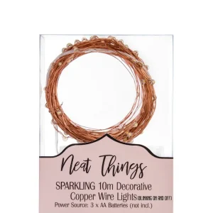Decorative 10m Wire Lights - Sparking