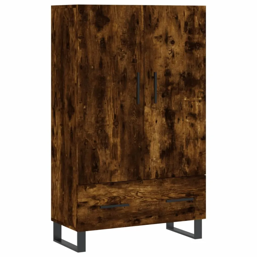 Buffet bahut commode armoire meuble de rangement organisateur cuisine salle de séjour salon haut 69,5 x 31 x 115 cm bois d...