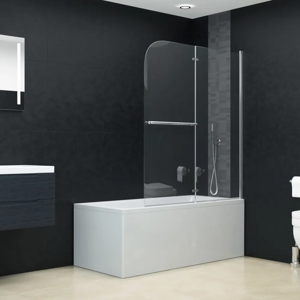 Cabine de douche pliable 2 panneaux ESG 95x140 cm