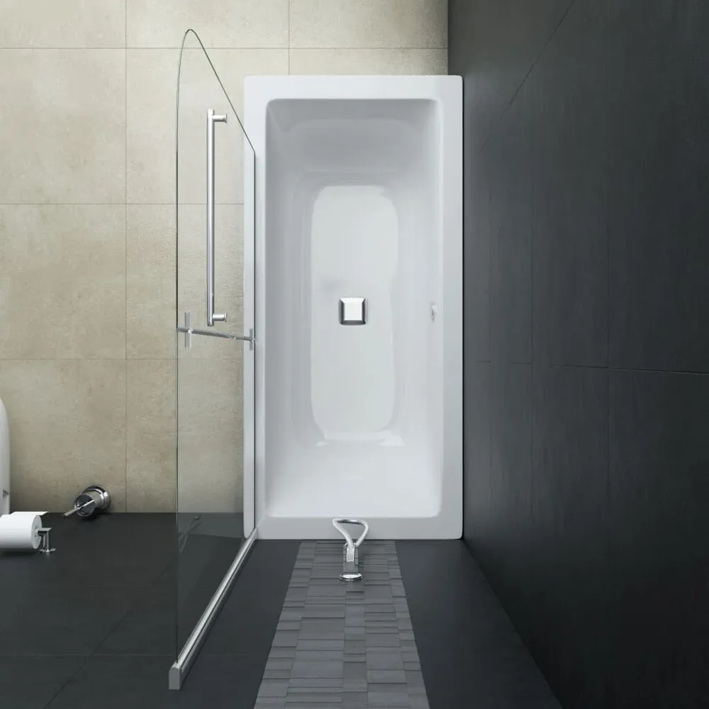 Cabine de douche pliable 2 panneaux ESG 95x140 cm