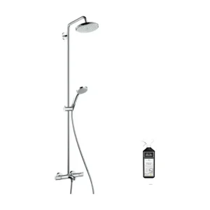 Colonne bain douche thermostatique HANSGROHE Croma 220 + nettoyant Briochin