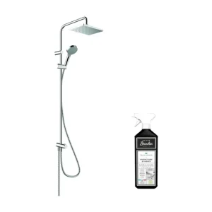 Colonne de douche HANSGROHE Vernis Shape 230 Reno EcoSmart chromée + nettoyant Briochin