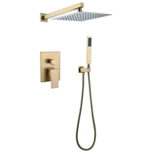 Composition mitigeur de douche encastrée Doré brossé - Sirius