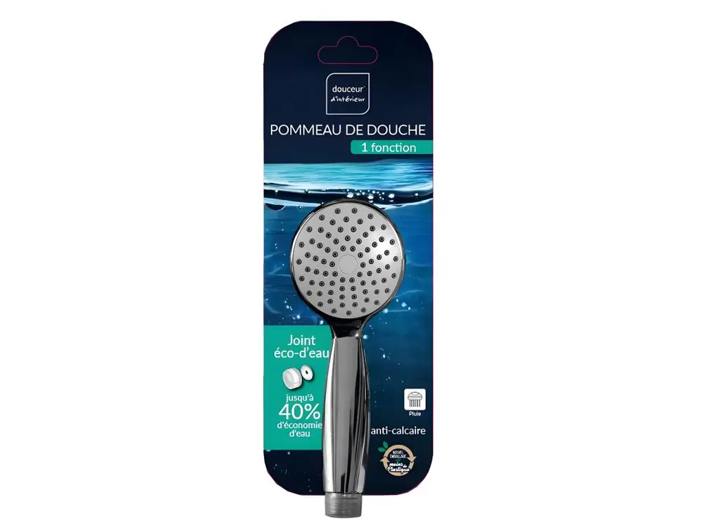 Douchette 1 Fonction "Eco d'Eau" 19cm Acier chromé