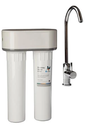 DOULTON DUO-HIP ANTI FLUOR SOUS ÉVIER + ROBINET DE COMPTOIRS + KIT DE MONTAGE