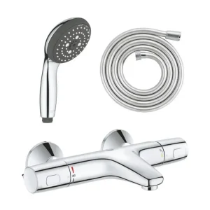 GROHE Mitigeur bain douche Precision Trend avec douchette 3jets Vitalio Start 100 et souple 200cm