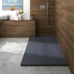 KINEDO Receveur 180 x 80 Kinerock evo biolex rectangle gris anthracite
