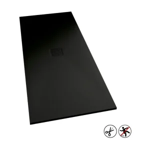 KINEDO Receveur extra-plat découpable Kinemoon 90 x 90 noir grille 1