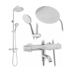 KIT DE DOUCHE THERMOSTAT REA LUNGO CHROMÉ