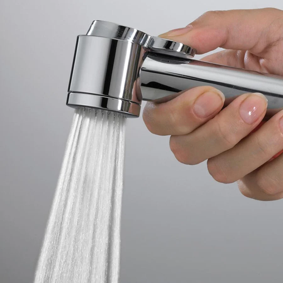 Kit mitigeur monocommande 1 voie, plaque murale, support de douche et douchette Paloma en ABS avec modulable Cromolux