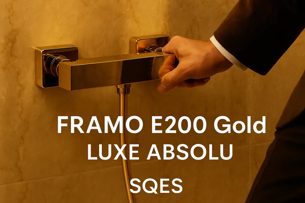 Mitigeur Douche Or Dorure Série E200 FRAMO Italienne