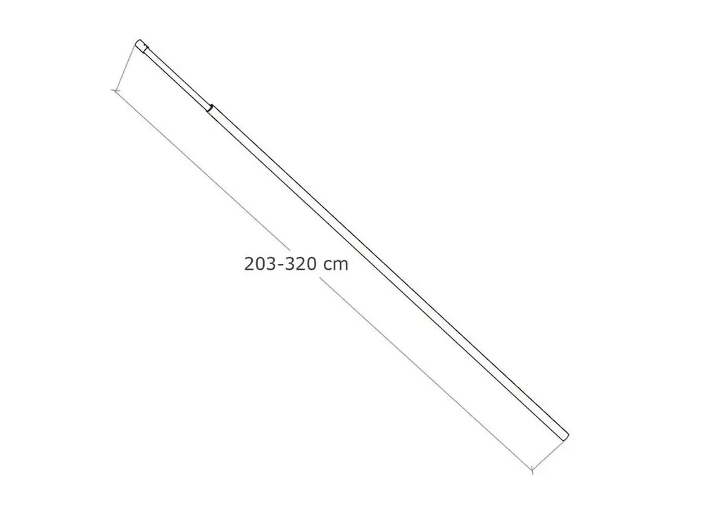 Paroi de douche 140x200cm avec barre de fixation au plafond 203-320cm, paroi de douche à l'italienne en 8mm verre ban...