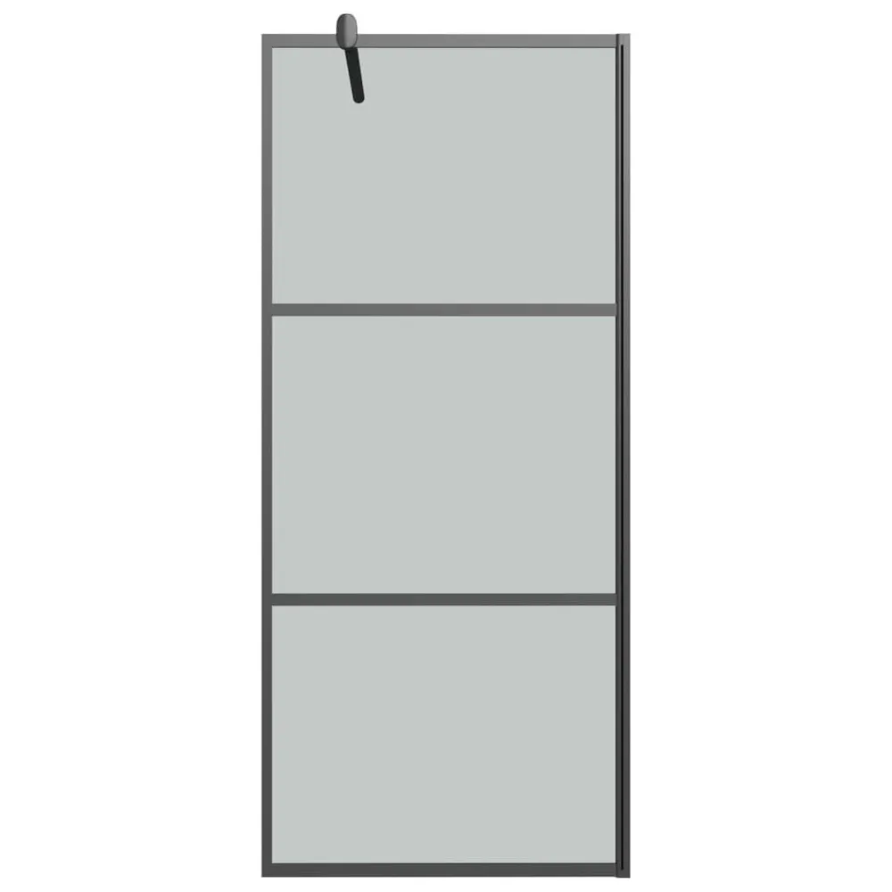 Paroi de douche 80x195 cm Verre ESG ténébreux Noir