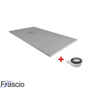 Receveur de Douche 70X120 cm Ligne Vulcano Extra Mince Couleur Gris Foncé Ral 7005 En Résine Synthétique et Poudre de Marb...