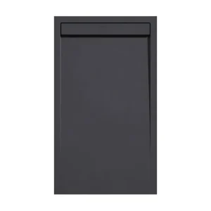 Receveur de douche Anthracite, finition Ardoise Stone AUTONOME, grille de couleur - 130 x 90 cm