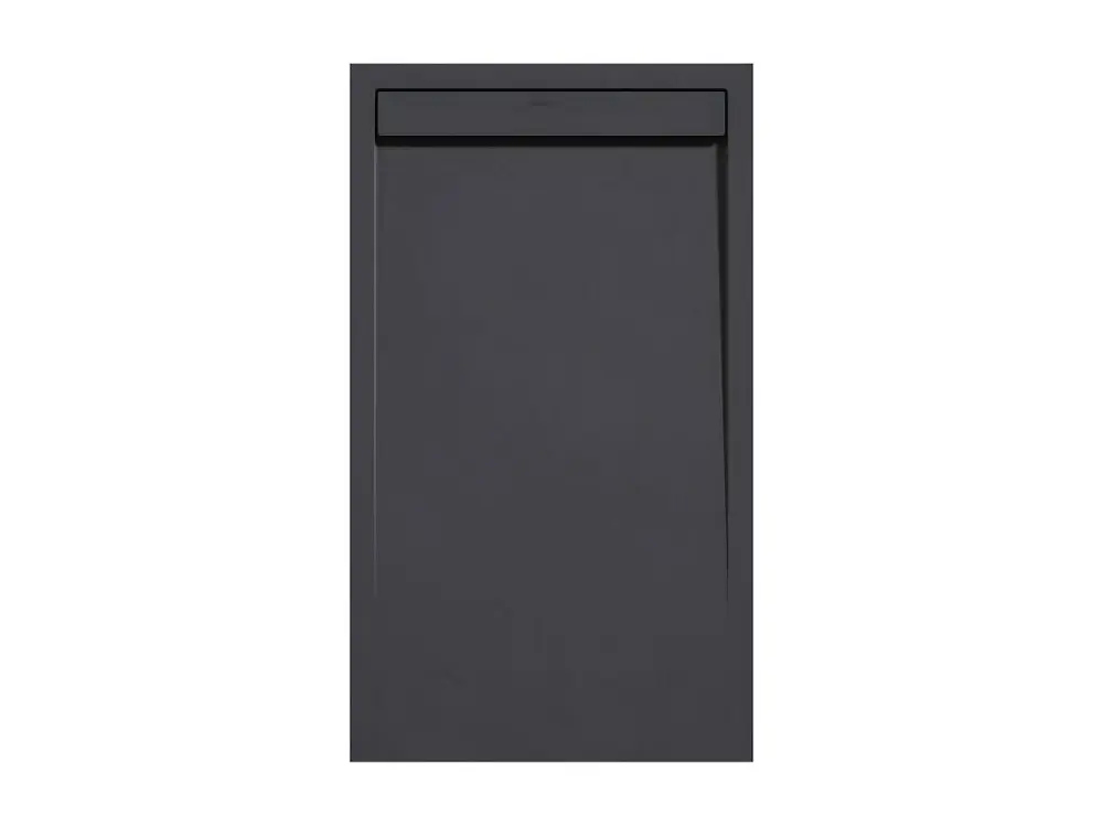Receveur de douche Anthracite, finition Ardoise Stone AUTONOME, grille de couleur - 130 x 90 cm