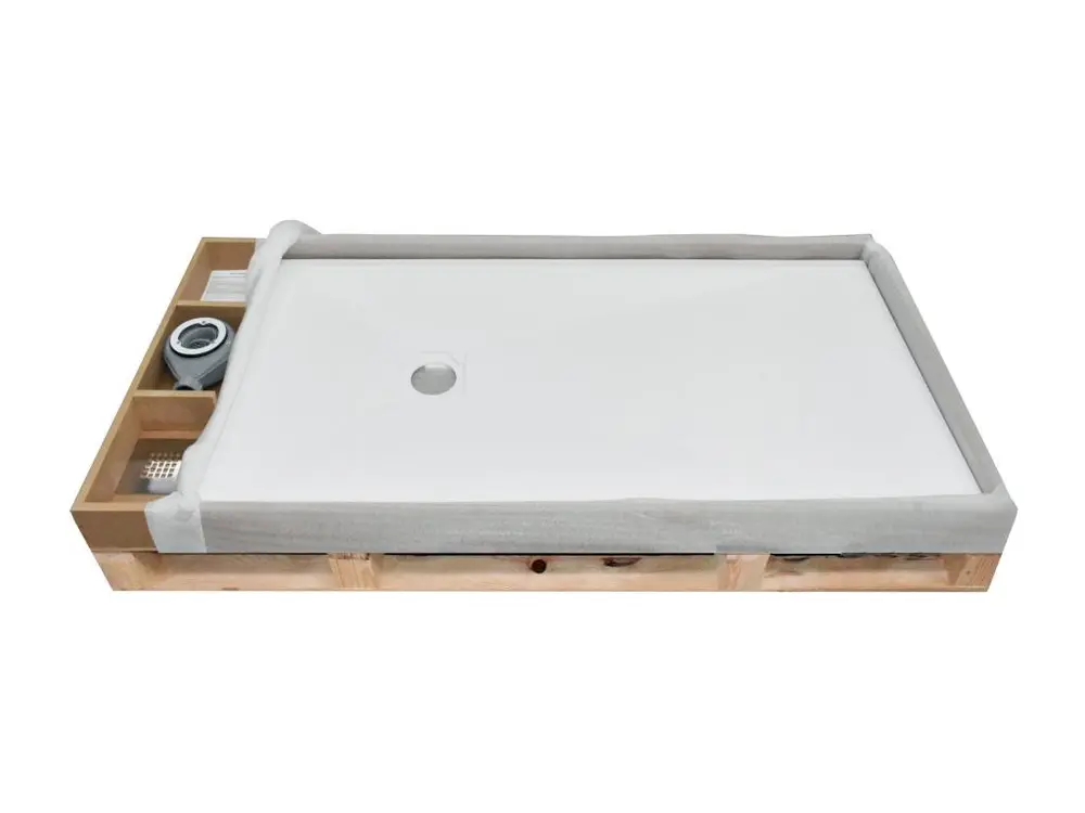 Receveur de douche Anthracite, finition Ardoise Stone AUTONOME, grille de couleur - 130 x 90 cm