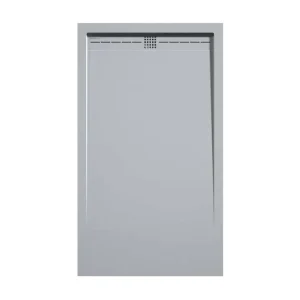 Receveur de douche Gris 7035, finition Lisse Stone CACH, grille de couleur - 120 x 90 cm