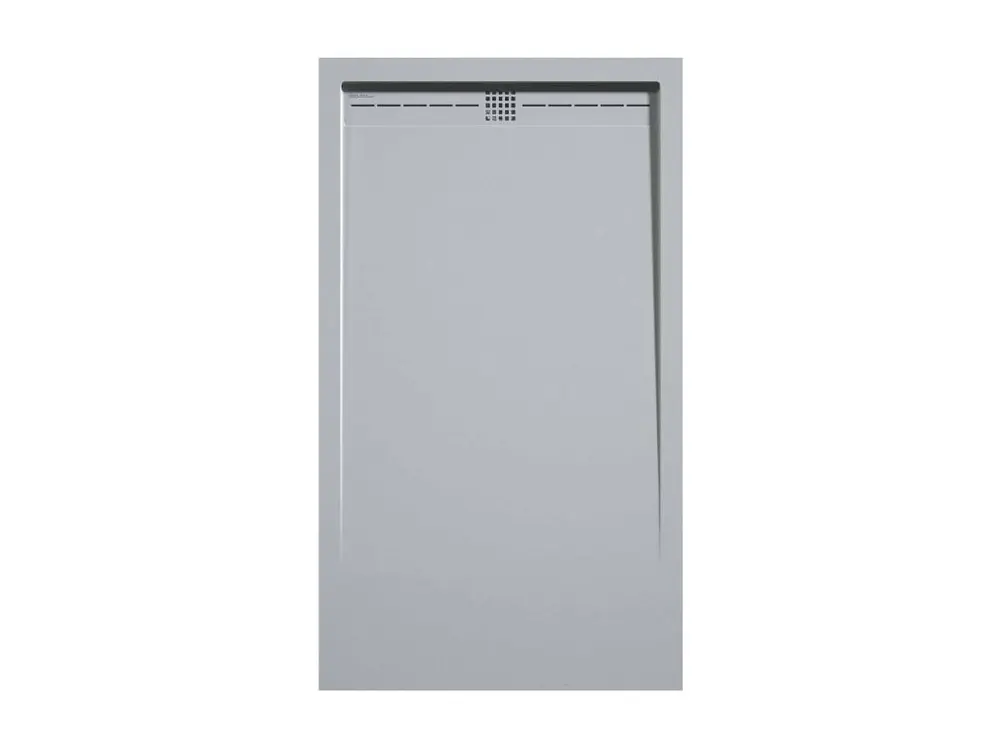 Receveur de douche Gris 7035, finition Lisse Stone CACH, grille de couleur - 120 x 90 cm