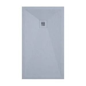 Receveur de douche gris finition ardoise Stone Plus, grille de couleur - 90 x 90 cm
