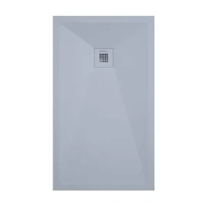 Receveur de douche gris lisse Stone Plus, grille de couleur - 190 x 90 cm