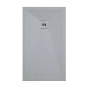 Receveur de douche gris manifeste finition ardoise Stone Plus, grille de couleur - 200 x 90 cm
