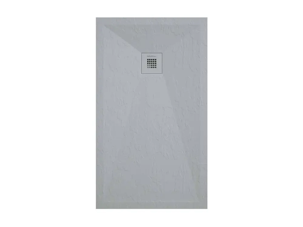 Receveur de douche gris manifeste finition ardoise Stone Plus, grille de couleur - 200 x 90 cm