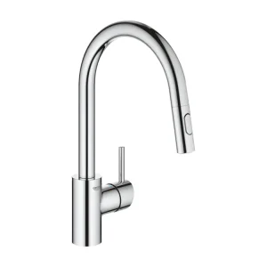 Robinet cuisine avec douchette GROHE Concetto Chromé Résistant au Calcaire