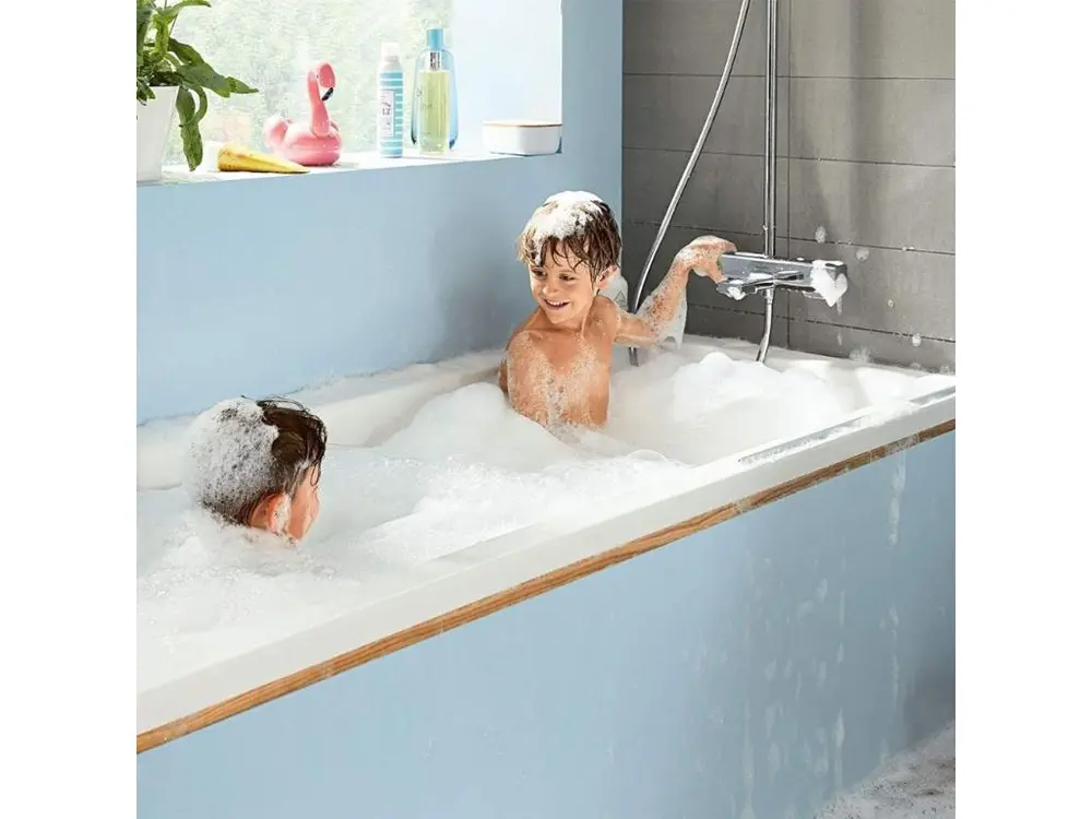 Robinet thermostatique Mitigeur bain douche thermostatique HANSGROHE Ecostat E chromé
